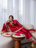 Beautiful Rangoli Silk Sequence and Zari Embroidery Work Kurti Palazzo Set For Festivals