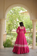 Beautiful Bandhani Kutchi Patchwork Kurti with Flared Lehenga Festive Set