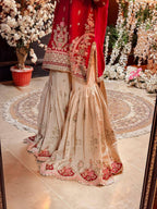 Embroidered Red Georgette Sequence Kurti Sharara With Dupatta For Karwa Chauth & Festive Wear