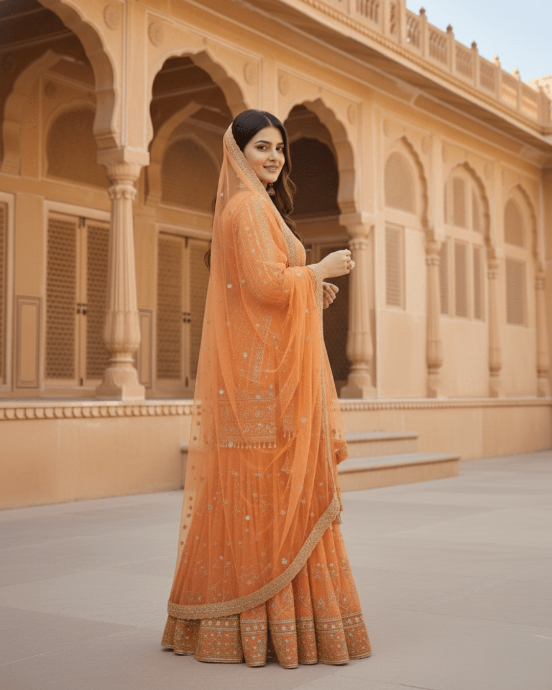 Premium Georgette Sharara Set with Sequins Work – Perfect for Diwali &amp; Weddings