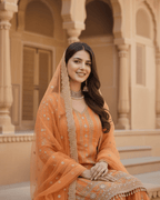 Premium Georgette Sharara Set with Sequins Work – Perfect for Diwali &amp; Weddings