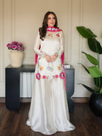 Turn Heads in This Stunning Kurta Palazo Set with Pink Dupatta