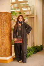 Designer Black Kurta Farshi Salwar Set for Graceful Festive and Casual Looks