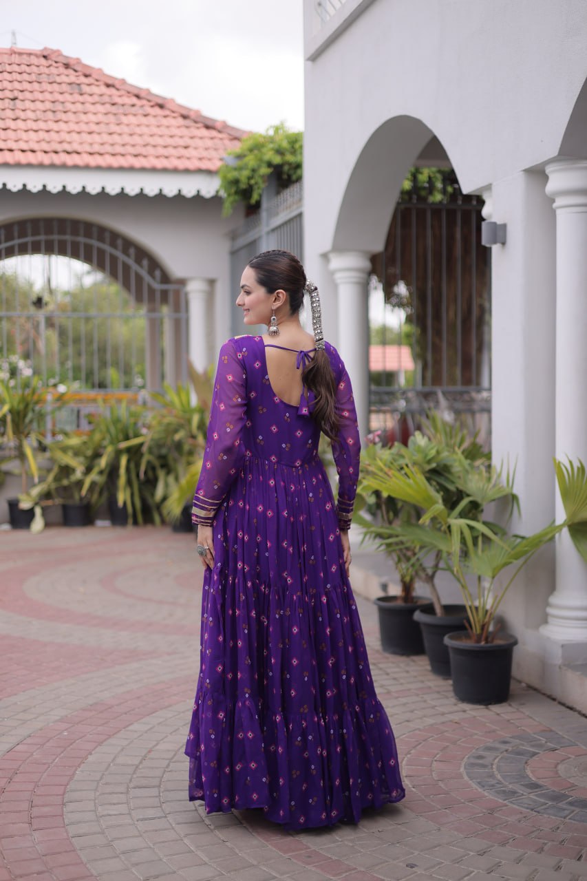 Navratri Special Women's Traditional Ethnic Long Gown for Garba Night