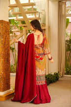 Viral Red Designer Kurti Sharara Set for Festive and Wedding Season Glam