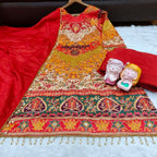 Viral Red Designer Kurti Sharara Set for Festive and Wedding Season Glam