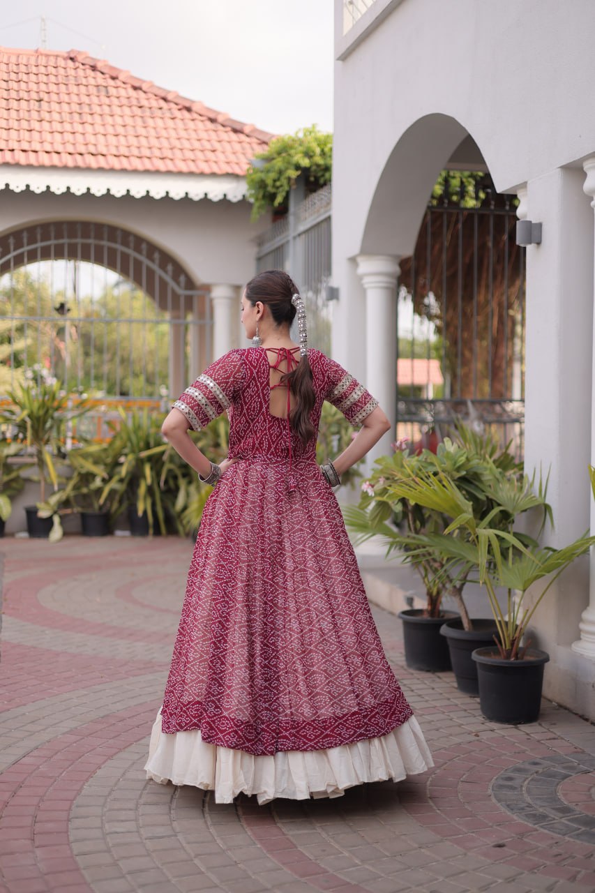 Navratri Special Designer Kurti With Lehenga for Women - Traditional Garba Wear