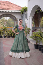 Navratri Special Designer Kurti With Lehenga for Women - Traditional Garba Wear