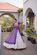 Navratri Special Designer Kurti With Lehenga for Women - Traditional Garba Wear