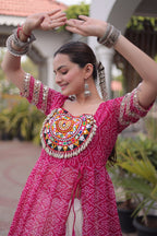 Navratri Special Designer Kurti With Lehenga for Women - Traditional Garba Wear