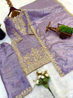 Designer Silk Embroidered Kurta Bottom For Dupatta For Festive & Celebrations