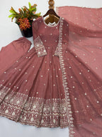 Designer Ready to Wear Anarkali Gown, Pant With Dupatta- Wedding & Festive Wear