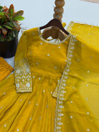Designer Ready to Wear Anarkali Gown, Pant With Dupatta- Wedding & Festive Wear