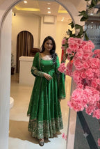 Designer Ready to Wear Anarkali Gown, Pant With Dupatta- Wedding & Festive Wear