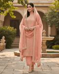 Exclusive 3 Piece Kurti Palazzo Set : Perfect for Weddings