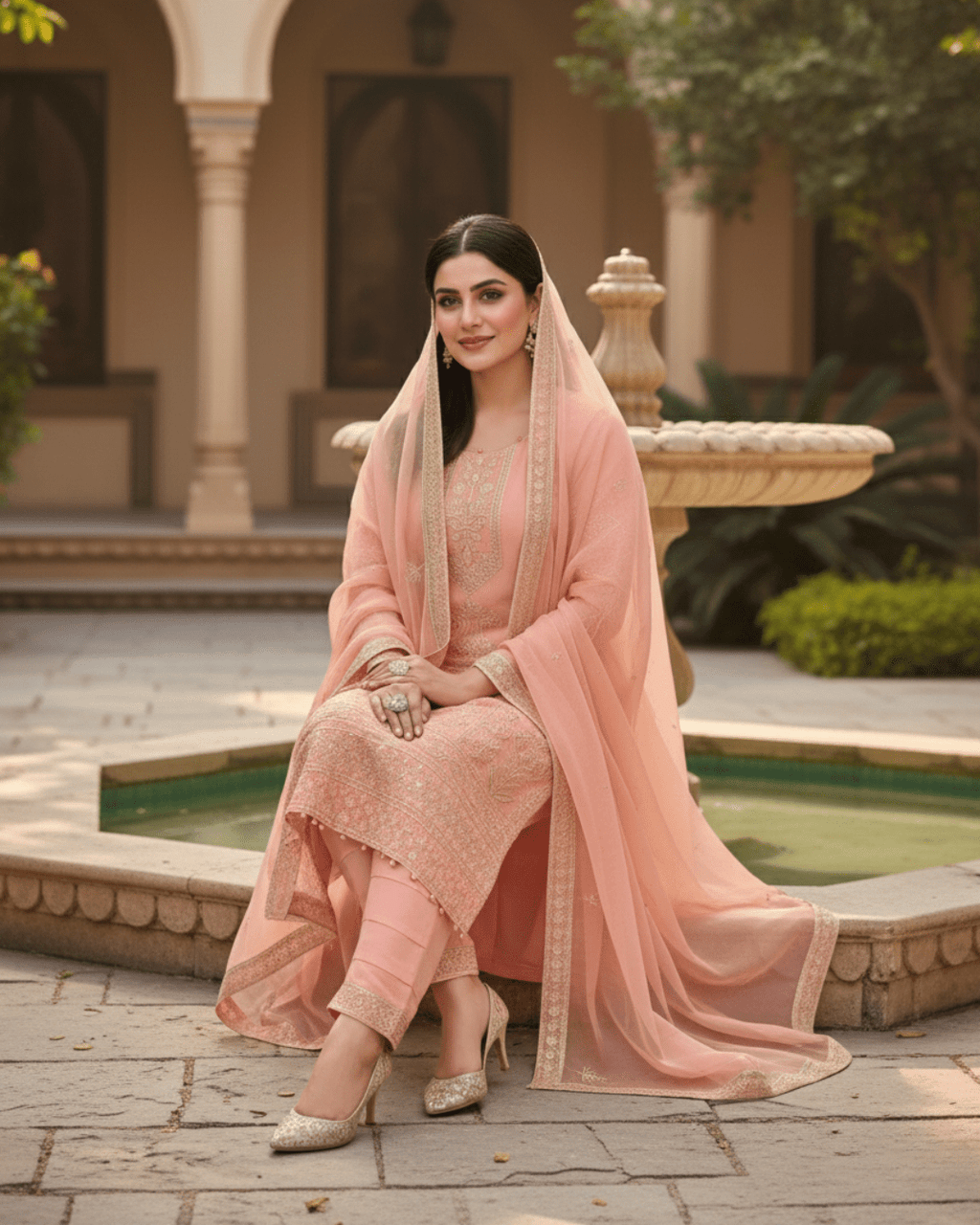 Exclusive 3 Piece Kurti Palazzo Set : Perfect for Weddings