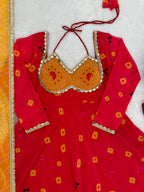 Traditional Indian Georgette Digitial Print With Real Mirror Work Suit For Festivals And Parties