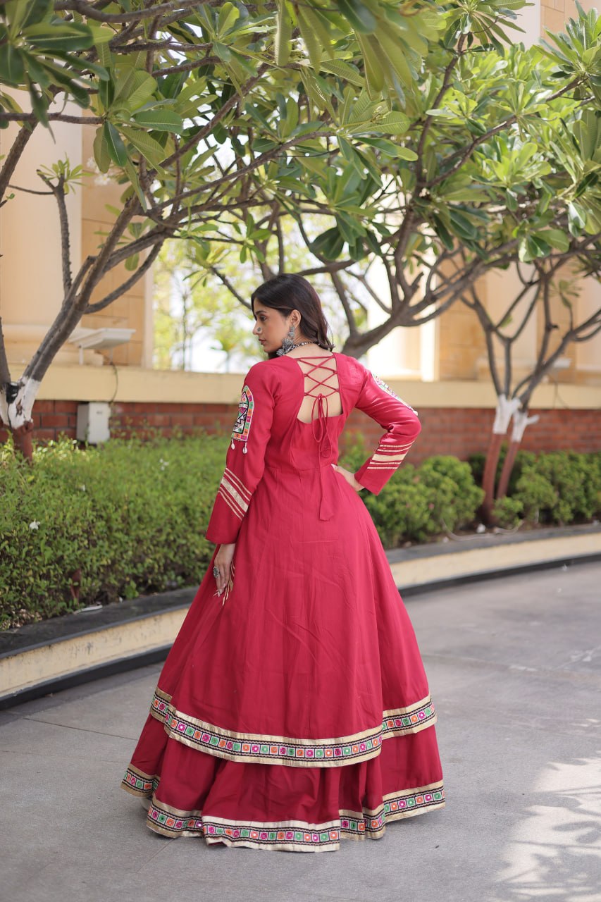 Garba Special Ethnic Top(Shrug) Lehenga with Dupatta -Traditional Dandiya Dance Outfit