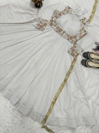 Designer Full Sleeve Maxi Anarkali with Embroidered Koti