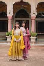 Luxury Faux Georgette Kurti Plazzo Suit with Rich Embroidery