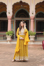 Luxury Faux Georgette Kurti Plazzo Suit with Rich Embroidery