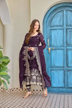 Premium Embroidered Crunchy Silk Anarkali Set â€“ Ready to Wear