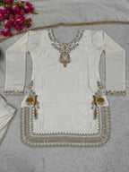 Eid Wear Designer Satin Silk Sharara Outfit