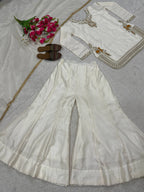 Eid Wear Designer Satin Silk Sharara Outfit