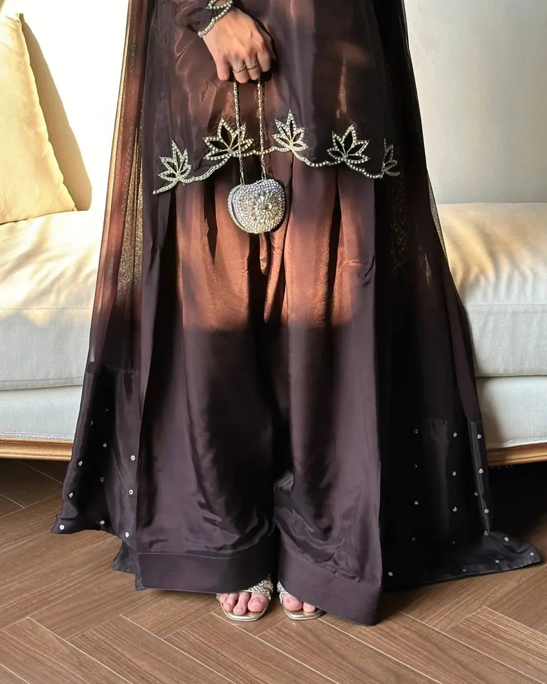 Festive Wear Farshi Salwar Suit with Embellished Dupatta