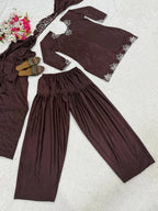 Festive Wear Farshi Salwar Suit with Embellished Dupatta
