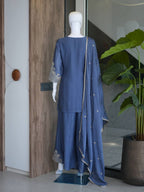 Stylish Ethnic Rangoli Crush Palazzo Set for Eid & Wedding Functions