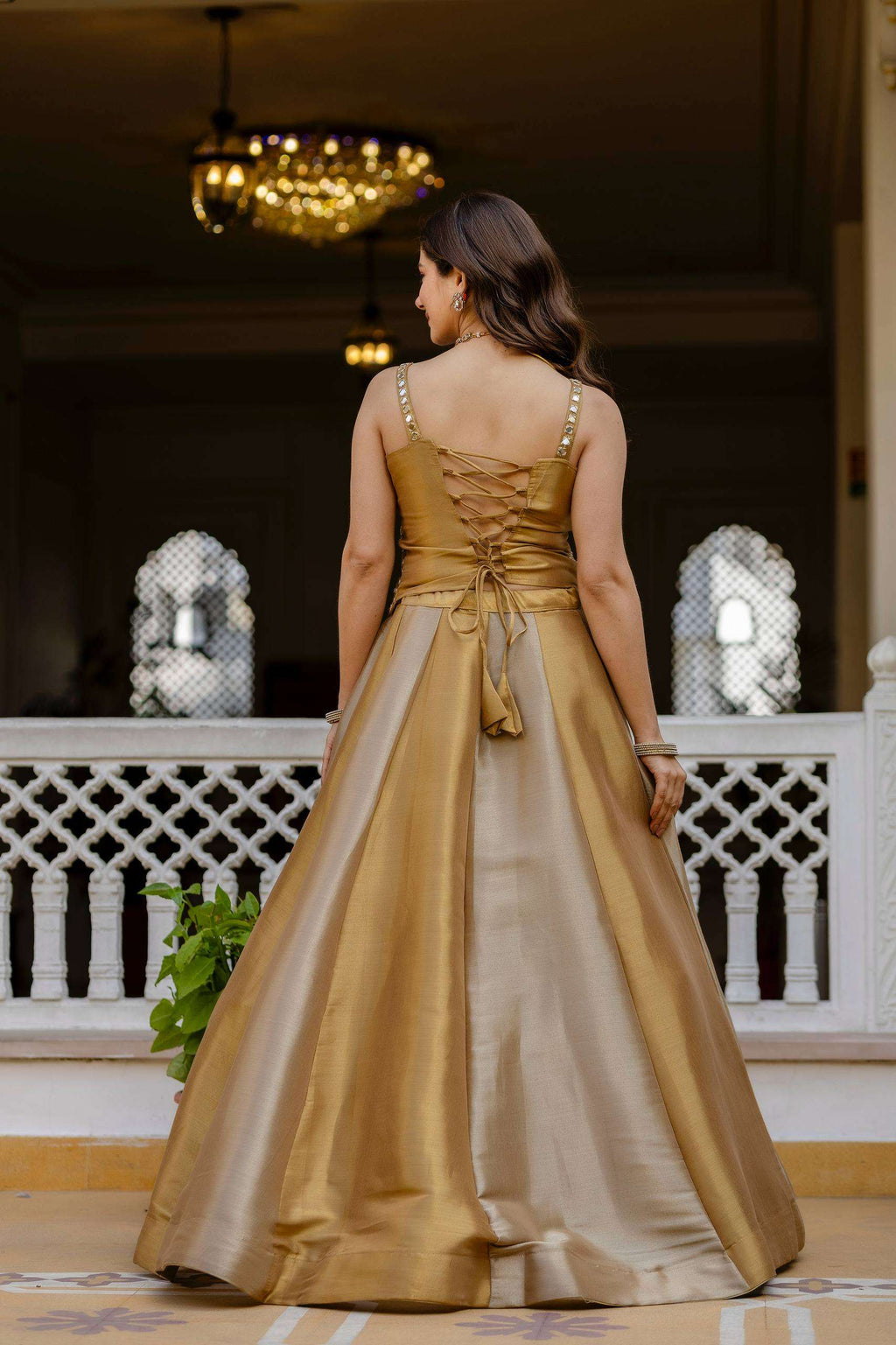 Royal Look Banarasi Lehenga with Dori Pattern Blouse