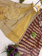 Royal Look Banarasi Lehenga with Dori Pattern Blouse