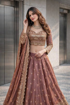 Premium Party Wear Lehenga Choli with Sequence Embroidered Dupatta