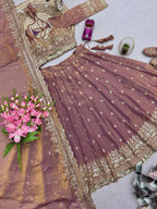 Premium Party Wear Lehenga Choli with Sequence Embroidered Dupatta