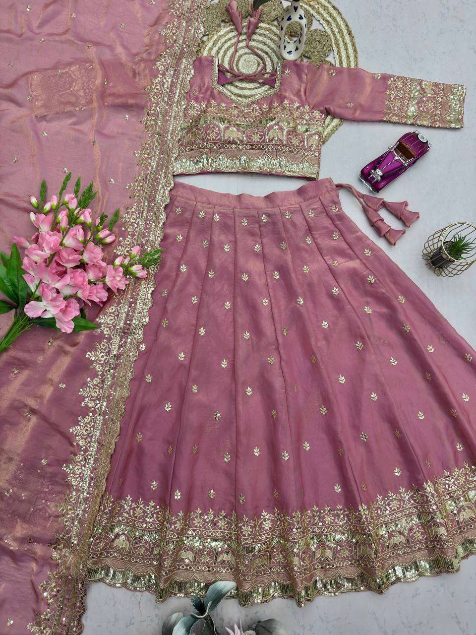 Occasion Ready Fandy Silk Lehenga Choli with Rich Embroidery