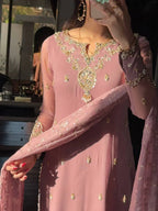 Eid Special Heavy Faux Georgette Embroidered Suit Set