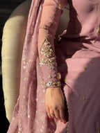 Eid Special Heavy Faux Georgette Embroidered Suit Set