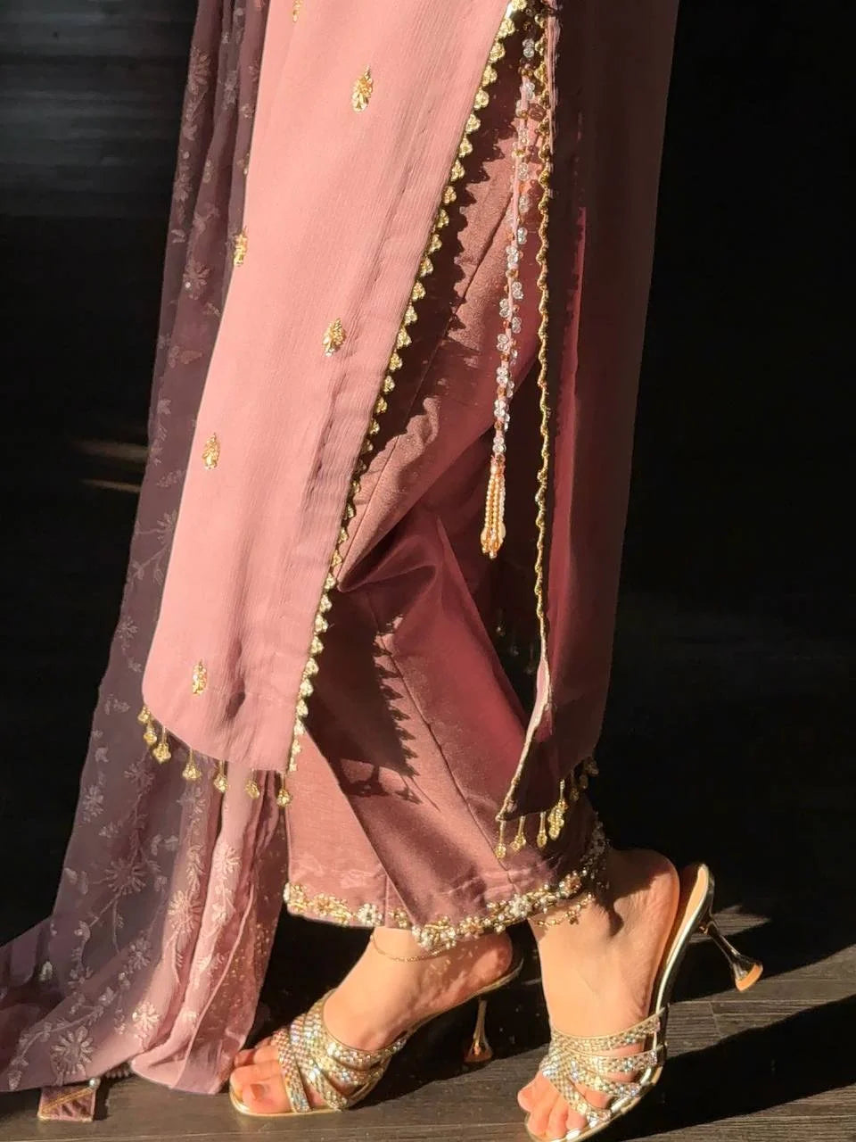 Eid Special Heavy Faux Georgette Embroidered Suit Set