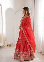 Wedding Special Simmer Silk Lehenga Choli with Grand Flair