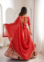 Wedding Special Simmer Silk Lehenga Choli with Grand Flair