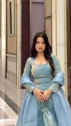 Wedding & Party Special Fandy Silk Sequence Plazzo Suit