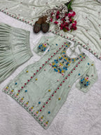Occasion Ready Designer Dhoti Salwar Suit with Dupatta