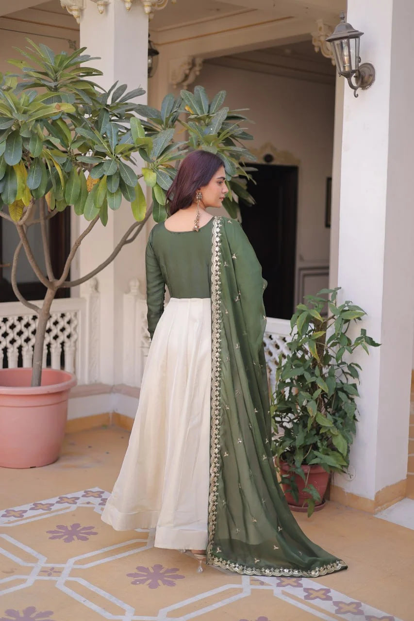 Occasion Ready Designer Roman Glass Gown Outfit