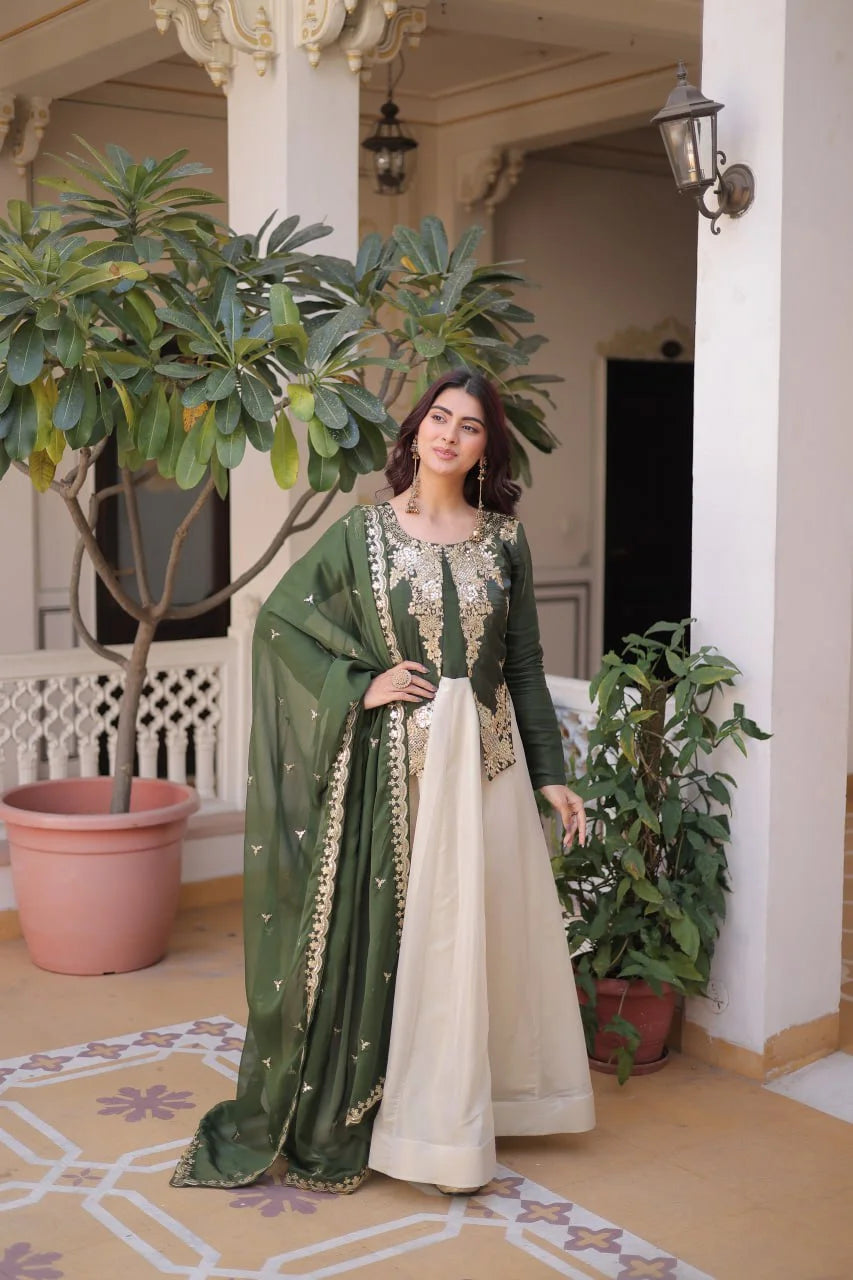 Occasion Ready Designer Roman Glass Gown Outfit