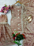 Luxury Ethnic GMY Silk Sharara with Embroidered Dupatta