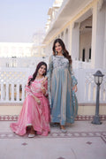 Elegant Fendi Satin Gown with Thread & Sequence Embroidery
