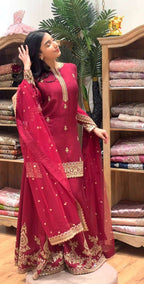 Eid Festival Special Heavy Sequence Work Sharara Kurti Set