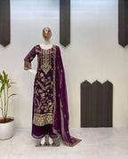 Elegant Kurta Plazzo Dupatta Set – Trending Party Wear