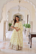 Grand Festive Look: Designer Lehenga Set with Multi Embroidery & Flowing Flair